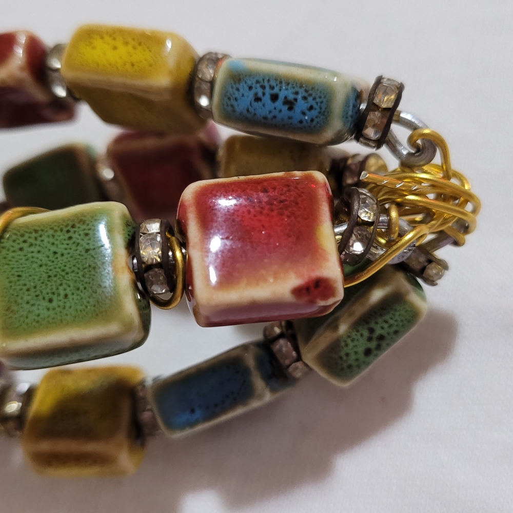 Colorful Beaded Keychain - Picture 4 of 7